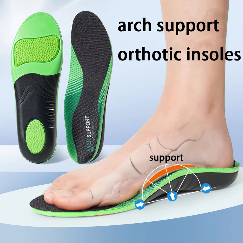 Flatfoot Orthopedic insoles Arch Support Shoe Insole Men Women Shock Absorption Shoe Sole