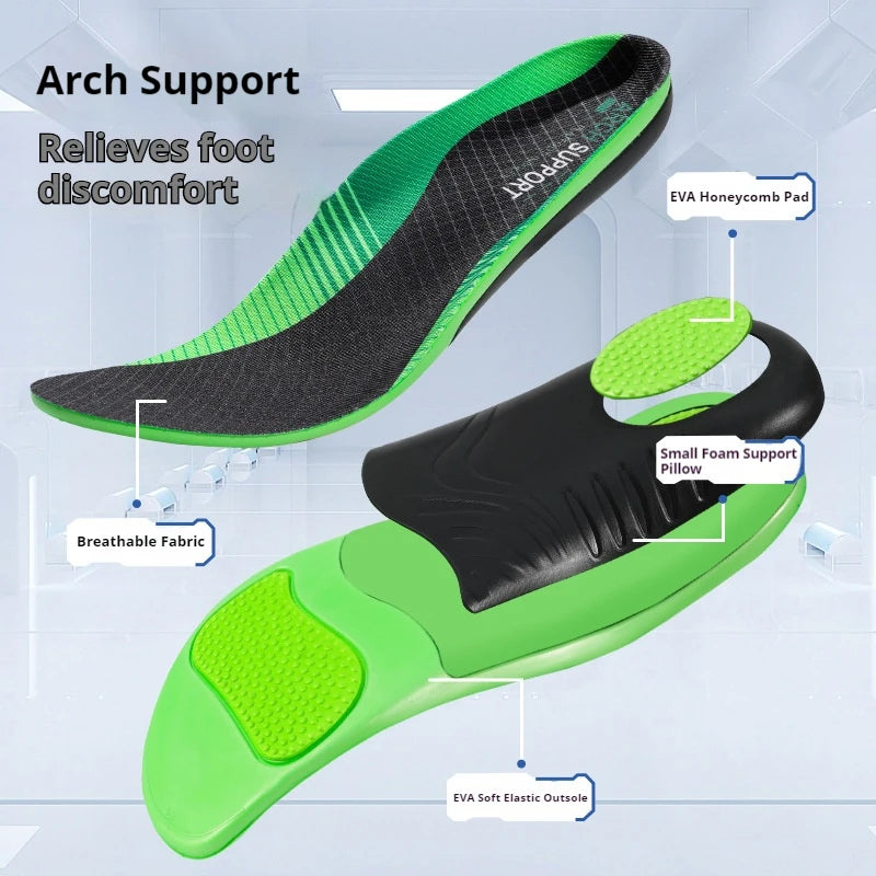 Flatfoot Orthopedic insoles Arch Support Shoe Insole Men Women Shock Absorption Shoe Sole